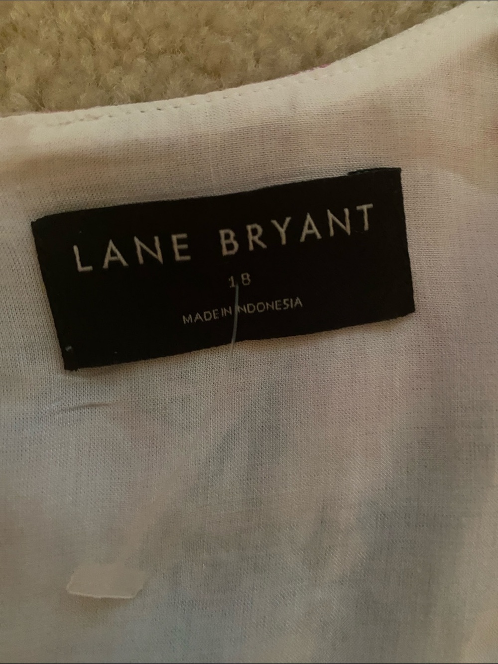 Lane Bryant size 18 maxi dress. Tie waist - Picture 7 of 8